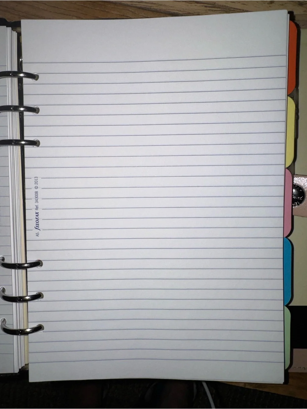 Filofax Nude Patent A5 Leather Organizer